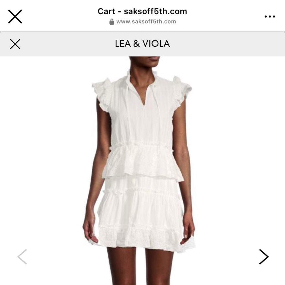 Eyelet Ruffle Dress